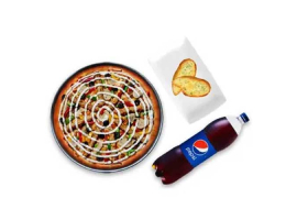 Pizza Plus Pakistan 1x Large Pizza, 2x Pcs Cheese Garlic Bread, 1x Drink 1 Ltr Ultimate Plus Deal For Rs.1300/-image-1178